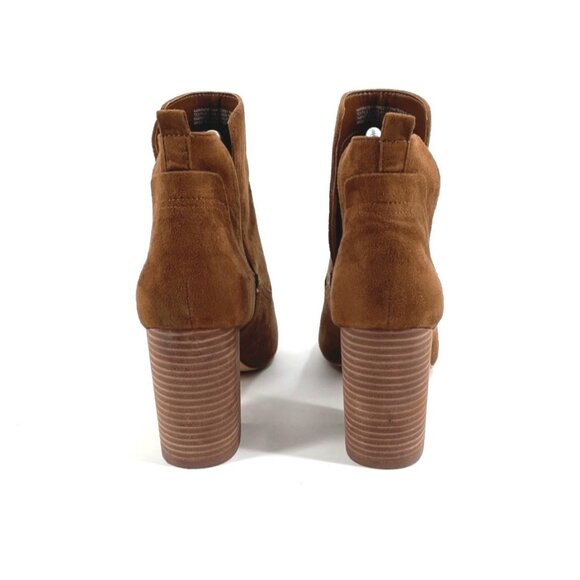 Steve Madden Narrate Block Heel Ankle Booties Faux Suede Brown Womens Size 11M - Picture 4 of 8